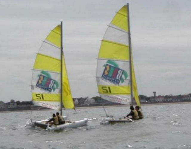  Ganancia de velocidad en catamarán 